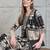 Black rayon geometric print ethnic kurta palazzo set