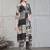 Black rayon geometric print ethnic kurta palazzo set