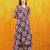 Lavender rayon geometric print ethnic kurta palazzo set