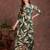 Green rayon floral print ethnic kurta palazzo set