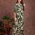 Green rayon floral print ethnic kurta palazzo set
