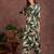 Green rayon floral print ethnic kurta palazzo set