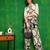 Off-white rayon geometric print ethnic kurta palazzo set