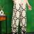 Off-white rayon geometric print ethnic kurta palazzo set