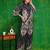 Navy-blue rayon floral print ethnic kurta palazzo set