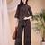 Maroon rayon floral print ethnic kurta palazzo set