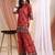 Pink silk geometric print ethnic kurta palazzo set