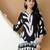 Black rayon geometric print ethnic kurta palazzo set