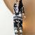 Black rayon geometric print ethnic kurta palazzo set