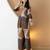 Brown silk floral print ethnic kurta palazzo set