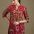 Pink rayon geometric print ethnic kurta palazzo set