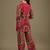 Pink rayon geometric print ethnic kurta palazzo set
