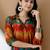 Orange silk tie dye printed ethnic kurta palazzo set