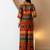Orange silk tie dye printed ethnic kurta palazzo set