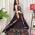 Navratri Special Chocolate  Mirror Work Chaniya Choli