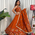Navratri Special Rust Orange Mirror Work Chaniya Choli