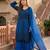 Blue Color Sequance Work Georgette Salwar Suite