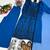 Blue Color Sequance Work Georgette Salwar Suite