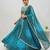 Women's Teal Bandhani Print Georgette Chaniya Choli Set for Wedding & Garba