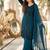 Teal Color Sequance Work Georgette Salwar Suite