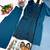 Teal Color Sequance Work Georgette Salwar Suite
