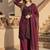 Wine Color Sequance Work Georgette Salwar Suite