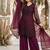 Wine Color Sequance Work Georgette Salwar Suite