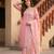 Light Pink Color Embroidery And Sequance Work Silk Blend Salwar Suit