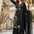 Black Color Embroidery And Thread Work  Silk Blend Salwar Suit