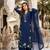 Blue Color Embroidery And Thread Work  Silk Blend Salwar Suit