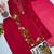 Red Color Embroidery And Thread Work  Silk Blend Salwar Suit