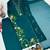 Teal Color Embroidery And Thread Work  Silk Blend Salwar Suit