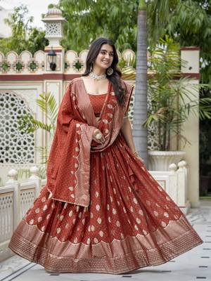 Women's Vichitra Silk Lehenga Choli 1