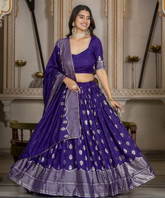 Women's Vichitra Silk Lehenga Choli 1