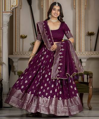 Women's Vichitra Silk Lehenga Choli 1