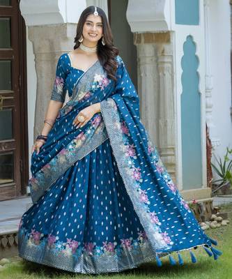 Women's Vichitra Silk Lehenga Choli 1