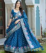 Women's Vichitra Silk Lehenga Choli
