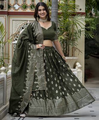 Women's Vichitra Silk Lehenga Choli 3