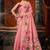 Pink khadi cotton blend jhallar saree