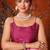 Pink khadi cotton blend jhallar saree