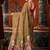 Brown khadi cotton blend jhallar saree