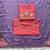 Purple soft rangoli silk blend embroidered saree with cutwork border