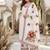 White Color Thread And Embroidery Work Fuax Georgete Salwar Suit