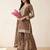 Brown heavy embroidered sequins sharara set for wedding & festive partywear