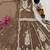 Brown heavy embroidered sequins sharara set for wedding & festive partywear