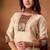 Cream & rust brown embroidered straight kurti palazzo set with dupatta