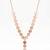 925 Sterling Silver Rose Gold Plated Disc Link Y Necklace Set  for Women