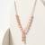925 Sterling Silver Rose Gold Plated Disc Link Y Necklace Set  for Women