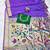 purple zari woven paithani silk blend  traditional saree with beads embroidery blouse piece