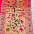 pink zari woven paithani silk blend  traditional saree with beads embroidery blouse piece